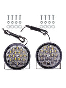 2* 12V 18LED Car Lights Flexible Daytime Running DRL Fog Round Driving Lamp Best