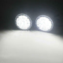 2Pcs 12V 18LED Car Lights Flexible Daytime Running DRL Fog Round Driving Lamp