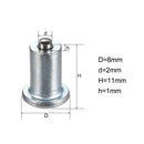 100pcs Car SUV ATV Anti-Slip Screw Spin Stud Wheel Snow Tire Spikes 11*8mm