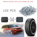 100pcs Car SUV ATV Anti-Slip Screw Spin Stud Wheel Snow Tire Spikes 11*8mm