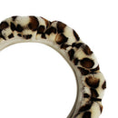 Gear-Cover-Set Car-Steering-Wheel-Covers Car-Interior-Accessories Plush-Leopard