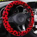 Car-Accessories Braid-Cover Steering-Wheel Print Anti-Slip Leopard Auto DIY