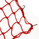 Motorbike Motorcycle Cargo 6 Hooks Hold Down Net Bungee - Red size 30*30cm n m