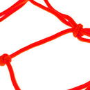 Motorbike Motorcycle Cargo 6 Hooks Hold Down Net Bungee - Red size 30*30cm