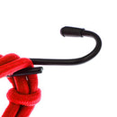 Motorbike Motorcycle Cargo 6 Hooks Hold Down Net Bungee - Red size 30*30cm