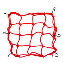 Motorbike Motorcycle Cargo 6 Hooks Hold Down Net Bungee - Red size 30*30cm