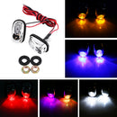 2x Car Wiper Hood Windshield Water Spray Nozzle Washer With LED Light New