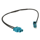 Car Radio Fakra to Male Din Plug Single Socket Antenna Adapter Cable