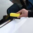 10X Car Wash Tire Wax Polishing Compound Sponge Arc Edge Tyre Brush Cleaning Pad