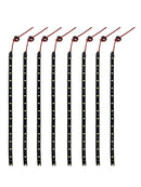 8pcs Blue 15LED/30CM Flexible Light Strip Bar for Car Boat Truck Waterproof 12V