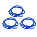 3x Auto Silicone Vacuum Hose Fluid Gasoline Oil Fuel Line Tube 1 Meters