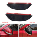 2 Pcs Car Auto Door Side Rear View Mirror Rain Guard Visor Shade Cover Universal