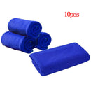 10 pcs Soft Absorbent Wash Cloth Car Auto Care Microfiber Cleaning Towels Tool
