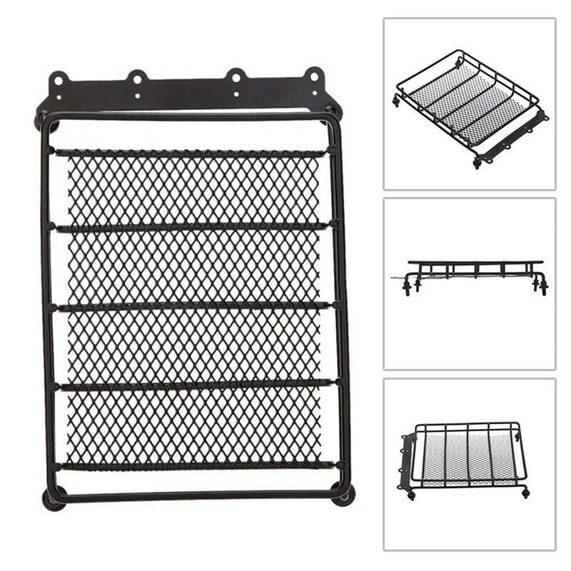 1/10 Simulation RC Car Roof Rack Cargo Car Top Luggage Carrier With Light