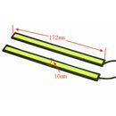 6pcs 12v Led Strip Drl Daytime Running Lights Fog Cob Car Lamp White Day Driving