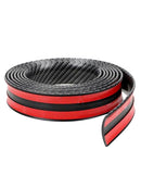 Car Stickers Carbon Fiber Rubber DIY Door Sill Protector Edge Guard Strips