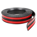 Car Stickers Carbon Fiber Rubber DIY Door Sill Protector Edge Guard Strips