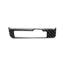 Black Real Carbon Fiber Car Gear Shift Panel Frame Edge Trim for Audi