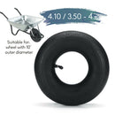 Inflation Tire Wheel Use 4.10/3.50-4" Tire Alloy Hub Pneumatic Tyre Scooter