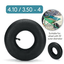 Inflation Tire Wheel Use 4.10/3.50-4" Tire Alloy Hub Pneumatic Tyre Scooter