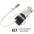 2X H3 4014 30 SMD LED Car Front Fog Lamp DRL Daytime Running Light Bulb  uwrr