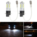 2PC H3 4014 30SMD LED 12V Fog Light Bulbs Headlight 6500K White