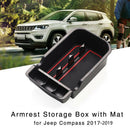 Armrest Centre Console Storage Box Car Accessories For Jeep Compass 2017-2019