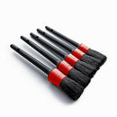 5 Sizes Automotive Detail Brushes Natural Boar Hair for Car Detail Cleaning