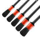 5 Sizes Automotive Detail Brushes Natural Boar Hair for Car Detail Cleaning