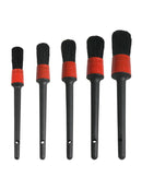 5 Sizes Automotive Detail Brushes Natural Boar Hair for Car Detail Cleaning