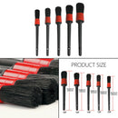 5 Sizes Automotive Detail Brushes Natural Boar Hair for Car Detail Cleaning