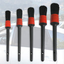 5 Sizes Automotive Detail Brushes Natural Boar Hair for Car Detail Cleaning