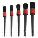 5 Sizes Automotive Detail Brushes Natural Boar Hair for Car Detail Cleaning