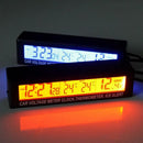 Car LED Digital Clock Thermometer Indoor Outdoor Temperature Display Durable