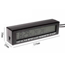 Car LED Digital Clock Thermometer Indoor Outdoor Temperature Display Durable