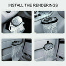 2pieces Car Trash Can Garbage Vehicle Storage Organizer Auto Accessory Useful
