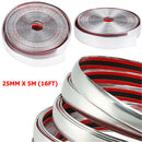 5M Trim Strip Chrome Moulding Car Door Edge Scratch Guard Protector Decor