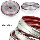 12mm*5m Chrome Moulding Trim Strip Car Door Edge Scratch Proof Guard Protector