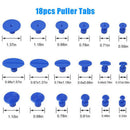 18 Pieces Dent Repair Kit Car Body Puller Lifter 2 in 1 T-Bar Slide Hammer Tool