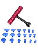 18 Pieces Dent Repair Kit Car Body Puller Lifter 2 in 1 T-Bar Slide Hammer Tool