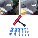 18pcs Tools T-Bar Slide Hammer Dent Puller Tabs For All Car Dent Repair Kit