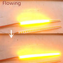 18cm 32 LED Amber Car Rear Mirrors Flexible Flowing Turn Signal Light Strip