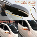 18CM Auto Light Strip 2Pcs Amber Turn Signal Indicator Rear Mirror Replacement