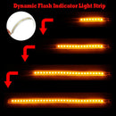 36LED Car LED Yellow Rear Mirror Blinker Light Turn Signal Bumper Strip Lamp
