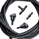 Front Windshield Wiper Washer Nozzle Pipe Hose Line with Wiper Hose Connector