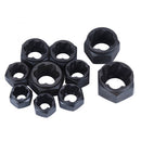 10PCS Bolt Nut Remover Extractor Set Damaged Stripped Socket Wrench Tool
