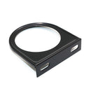Metal Gauge Holder Bracket Holder Bracket for Car Motorcycle Black 68*54*17mm