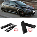 2pcs Universal Car Black Hood Vent Louver Cooling Panel Trim Safety Outside
