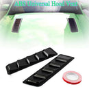 2pcs Universal Car Black Hood Vent Louver Cooling Panel Trim Safety Outside