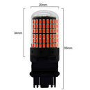 2PCS 3157 144SMD LED Bulbs Flashing Strobe Blinking Lights Brake Tail Stop Lamp